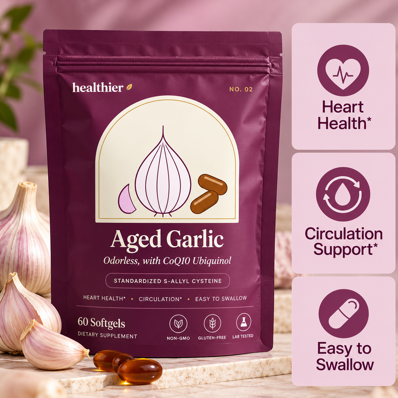 Aged Garlic with CoQ10 Ubiquinol – 60 Softgels