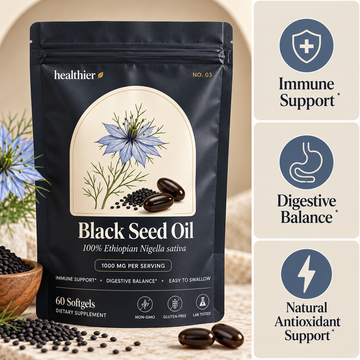Black Seed Oil Softgels – 1000mg Ethiopian Nigella Sativa